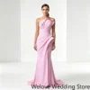 Floral Mermaid Evening Gown with Asymmetric Draping